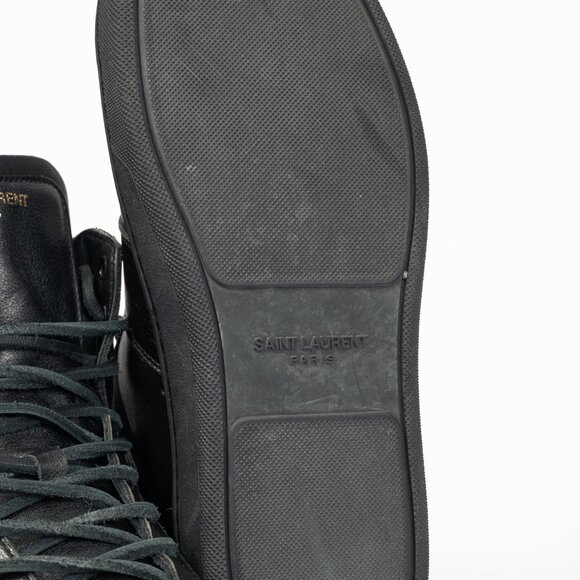 Saint Laurent SL/18H High Black Fringe High-Top Sneakers - Picture 5 of 13